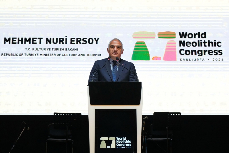 Kültür ve Turizm Bakanı Ersoy Dünya Neolitik Kongresi’nin açılışında konuştu.