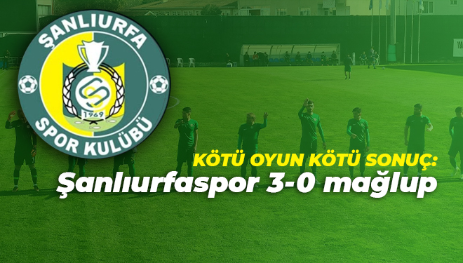 LİĞİN DİBİNE DEMİR ATTIK. SARIYER 3-0 ŞANLIURFASPOR