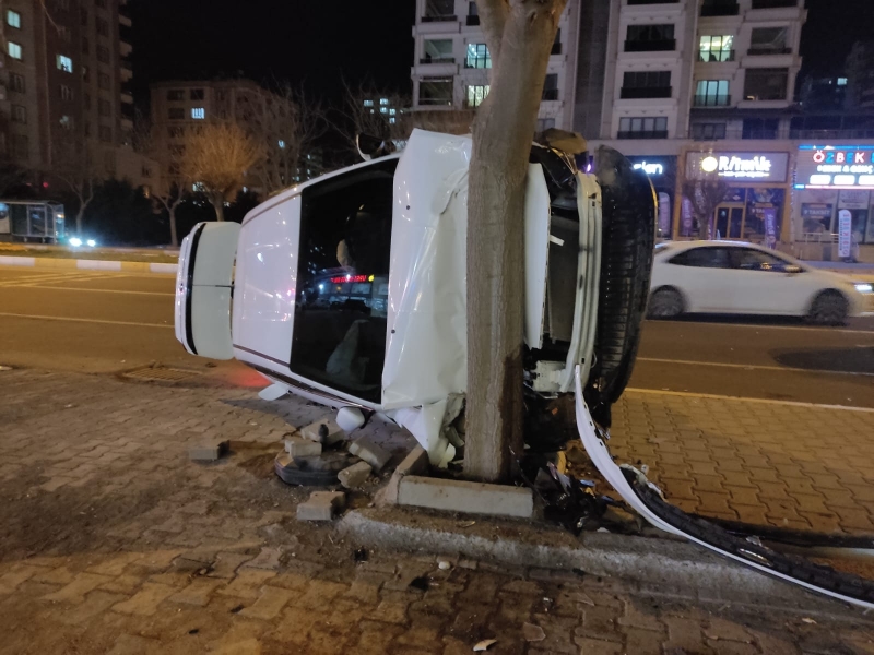 Maddi hasarlı kaza.