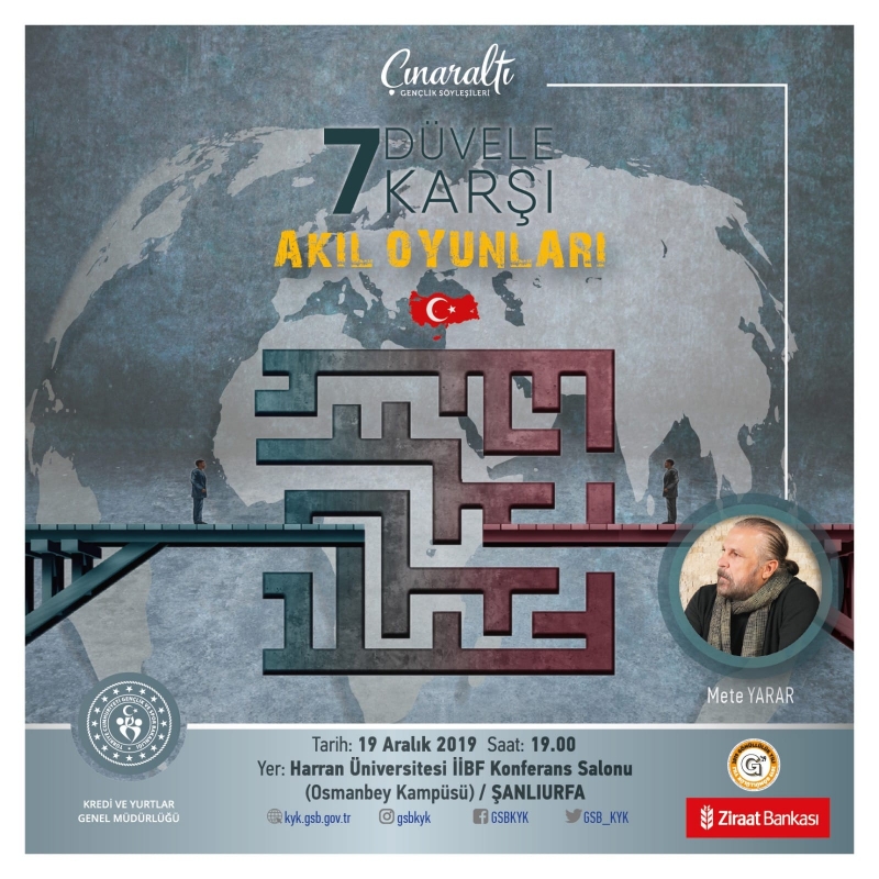 METE YARAR, ŞANLIURFALI GENÇLERLE BULUŞACAK