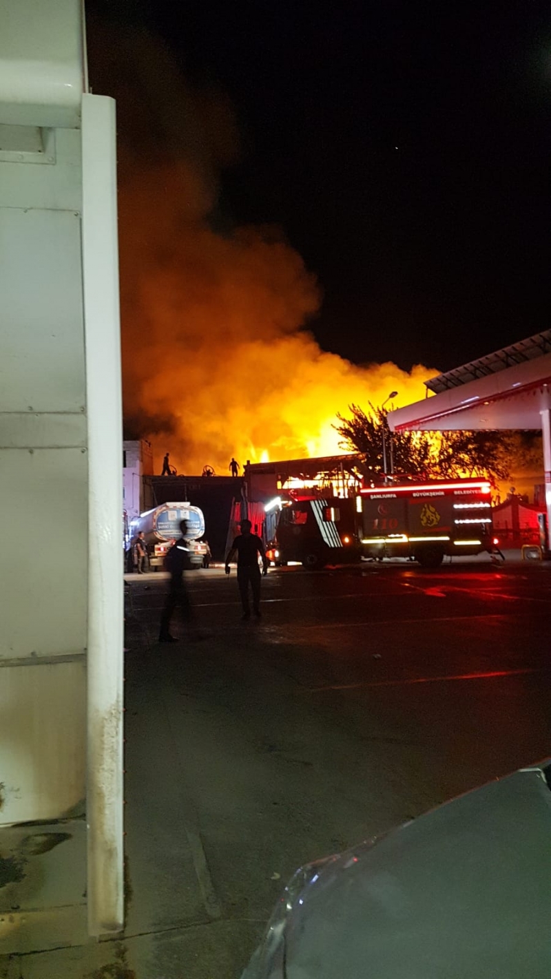 Oduncu Pazarında Yangın