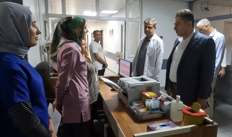 Sağlık Müdürü Balıklıgöl Devlet hastanesinde incelemelerde bulundu.