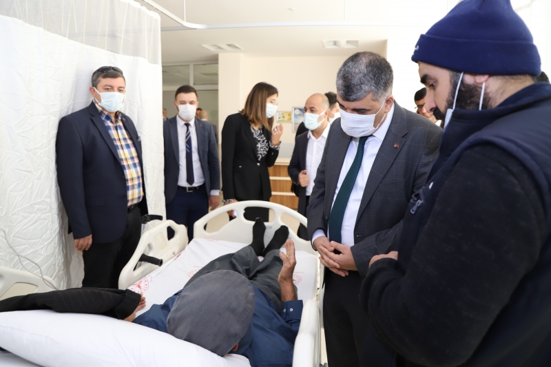 SAĞLIK MÜDÜRÜ GÜLÜM HALFETİ DEVLET HASTANESİNİ ZİYARET ETTİ