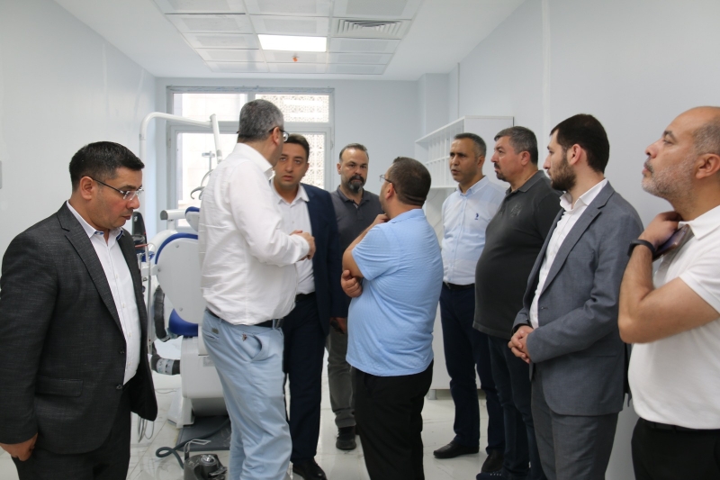 Sağlık Müdürü Solmaz Haliliye Ağız ve Diş Sağlığı Hastanesinde incelemelerde bulundu.