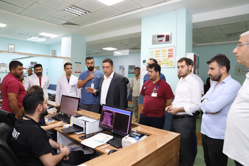 Sağlık Müdürü Solmaz Akçakale devlet hastanesini inceledi.