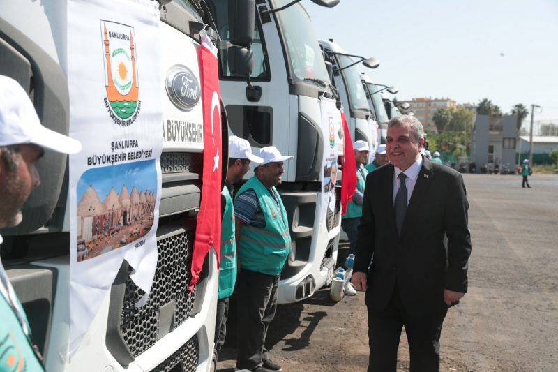 ŞANLIURFA BÜYÜKŞEHİR BELEDİYESİ KENDİ ÖZ SERMAYESİ İLE ARAÇ FİLOSUNU GÜÇLENDİRDİ