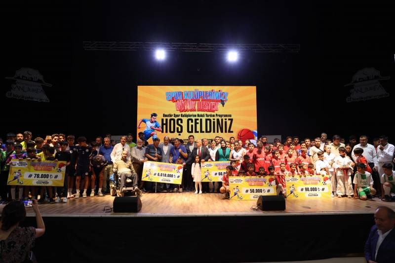 ŞANLIURFA BÜYÜKŞEHİR BELEDİYESİ’NDEN AMATÖR SPOR KULÜPLERİNE 6 MİLYON TL DESTEK