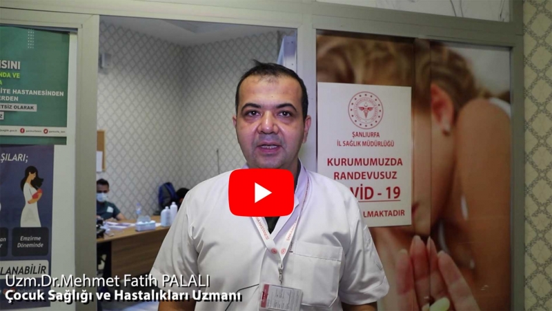 Şanlıurfa Eğitim ve Araştırma Hastanesi Çocuk Sağlığı ve Hastalıkları Uzmanı Dr. Mehmet Fatih PALALI Gençlere Aşılarını Yaptırmaları İçin Çağrıda Bulundu.