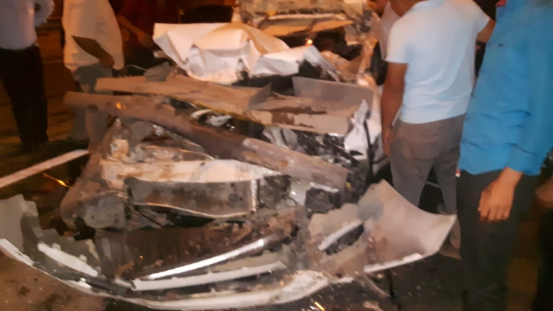 Şanlıurfa- Gaziantep otoyolunda kaza.