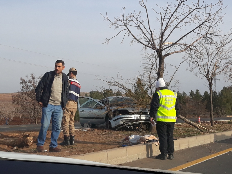 Şanlıurfa hilvan yolunda trafik kazası