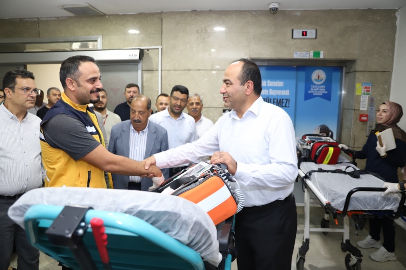 Şanlıurfa İl Sağlık Müdürü’nden Mehmet Akif İnan Eğitim ve Araştırma Hastanesi Haliliye Ek Hizmet Binasına Ziyaret