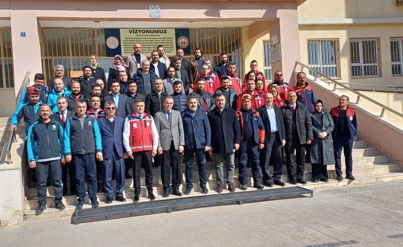 Şanlıurfa İl Sağlık Müdürlüğü ve İl Milli Eğitim Müdürlüğü’nden Deprem Haftası Etkinliği