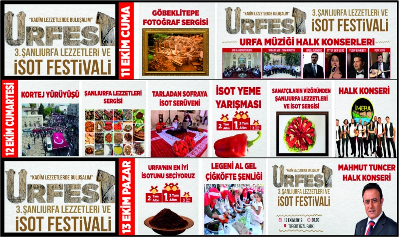 'ŞANLIURFA LEZZETLERİ VE İSOT FESTİVALİ' DEVAM EDİYOR