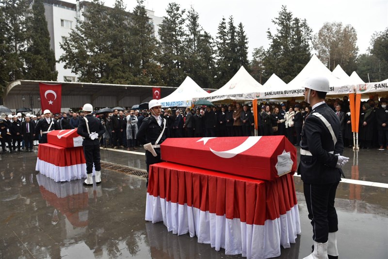 Şanlıurfa Şehitlerini Memleketlerine Uğurladı