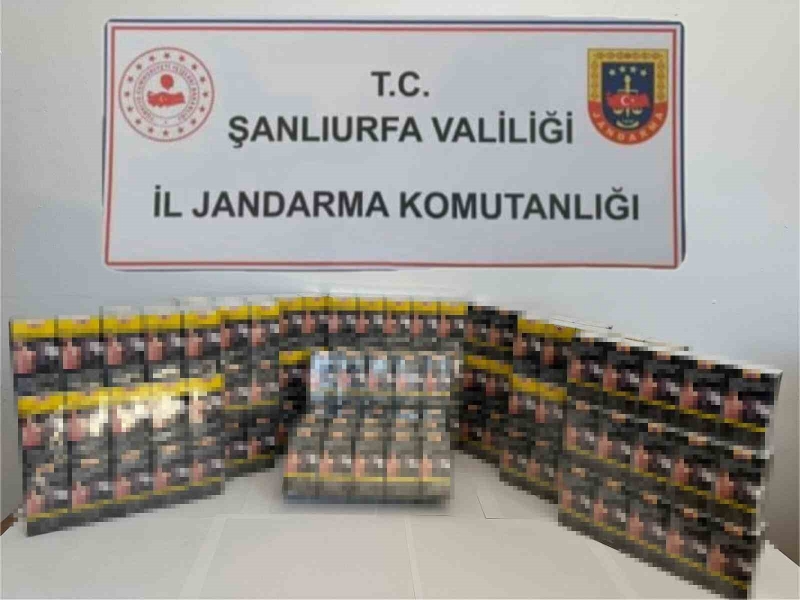 Şanlıurfa’da 2 bin paket kaçak sigara ele geçirildi