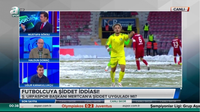 ŞANLIURFASPOR'LU FUTBOLCU MERTCAN'a Darp İDDASI