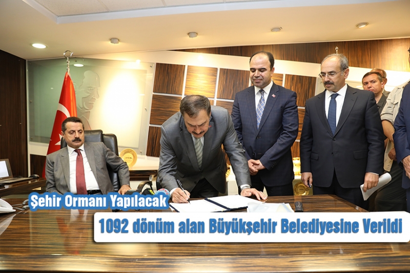 Şehir Ormanı İçin Yer Tahsis Edildi - videolu haber -