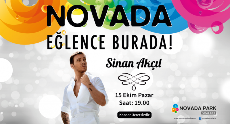 SİNAN AKÇIL YARIN NOVADA PARK’TA SAHNEYE ÇIKIYOR