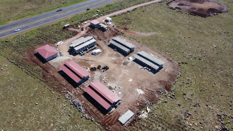 SİVEREK HAYVAN REHABİLİTASYON MERKEZİ İNŞAATI HIZLA YÜKSELİYOR