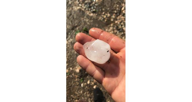 Siverek’te dolu yağdı