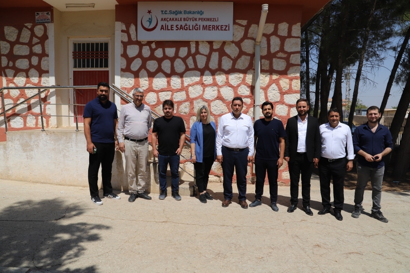 Solmaz Akçakale de ki Aile sağlığı merkezlerini ziyaret etti.