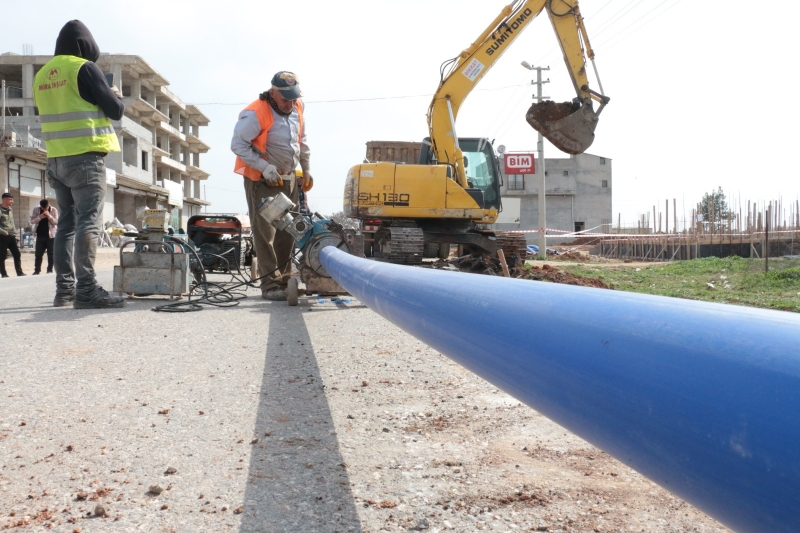 SURUÇ İLÇESİNDE ALT YAPI PROJELERİ ARALIKSIZ DEVAM EDİYOR