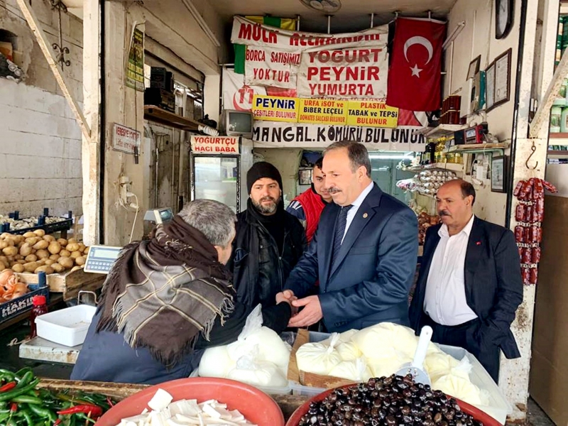 TBMM İdare Amiri Halil Özcan kapı kapı dolaşmaya devam ediyor