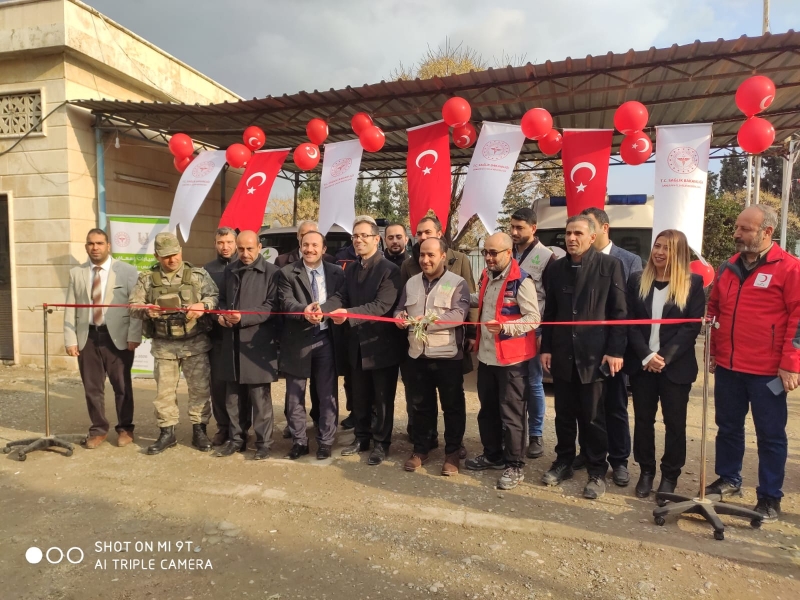 Tel Abyad Hastanesine ambulans hizmete girdi.