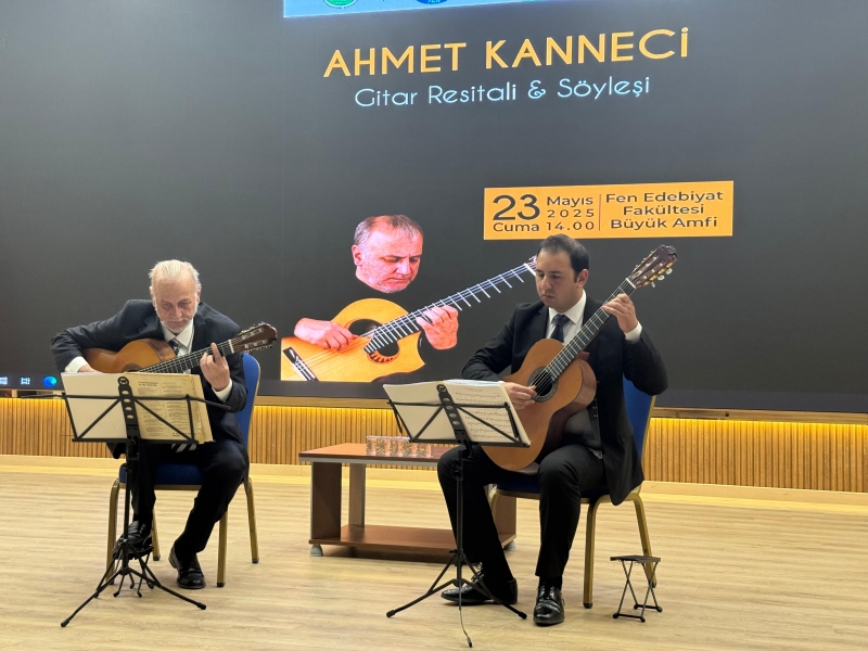 Ünlü Gitarist Ahmet Kanneci Harran Üniversitesi’nde Resital Verdi