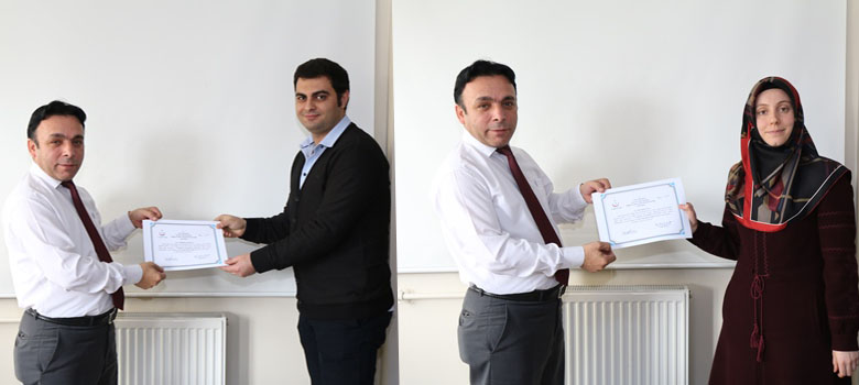Üreme Sağlığı Eğitim Sertifikaları verildi.