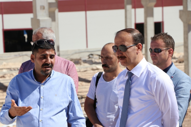 Vali Erin OSB’de incelemelerde Bulundu