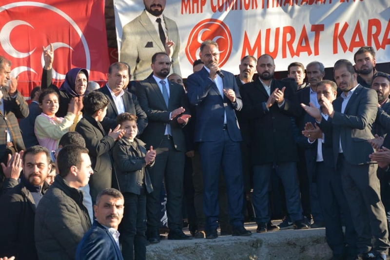 Yavuz'dan  Başkan Adayı Kuş'a Miting Havasında Seçim Bürosu
