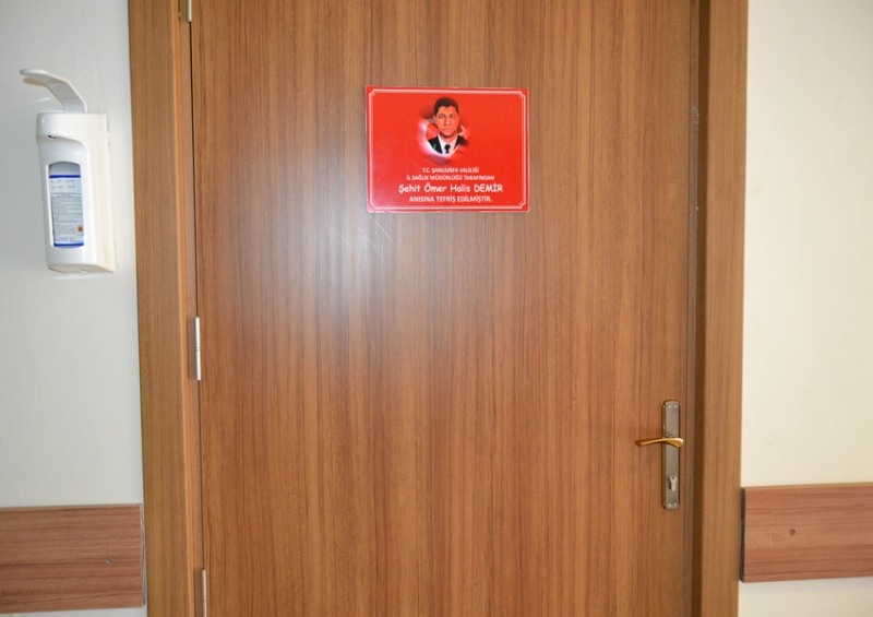 Yenilenen Hasta odasına ŞEHİT ismi verildi.