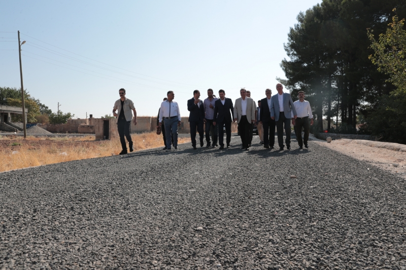 YOL YAPIM ÇALIŞMALARINI İNCELEDİ